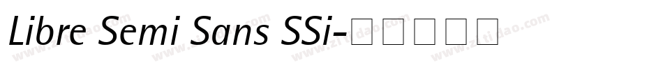 Libre Semi Sans SSi字体转换